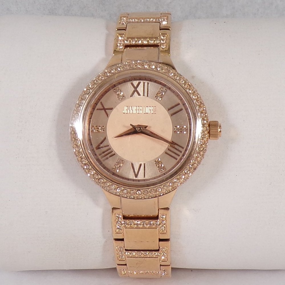 Jennifer Lopez Rose Gold Glitz Watch